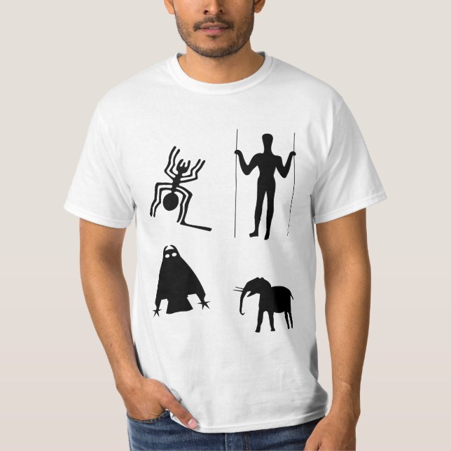 T-shirt Art de la Terre Tribale antique - Animaux anciens (Devant)
