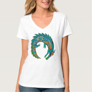 T-shirt Art de l'alligator tribal