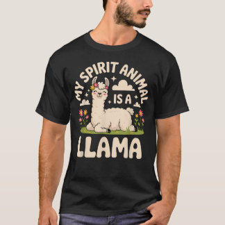 T-shirt Art de lama drôle pour blague d'alpaca lama