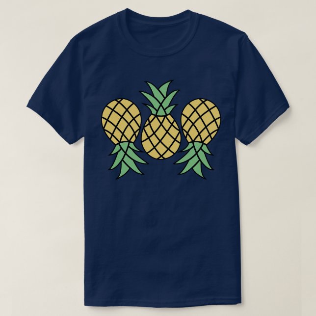 T-shirt Art de l'ananas (Design devant)