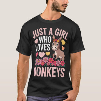 T-shirt Art de l'âne drôle pour femmes filles maman miniat