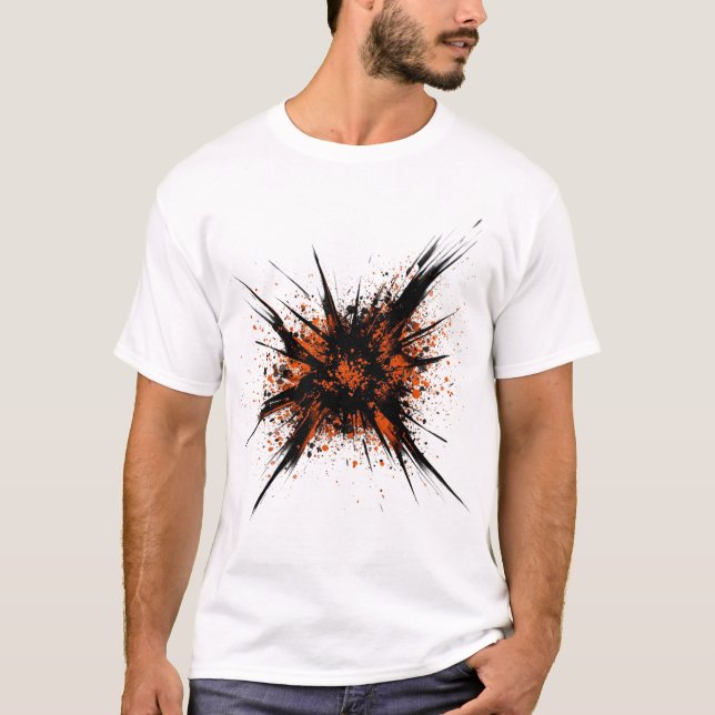 T-shirt Art de lavage couleur pastel (Devant)