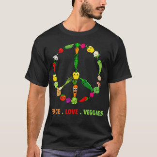 T-shirt Art de légumes cool pour femmes hommes nourriture