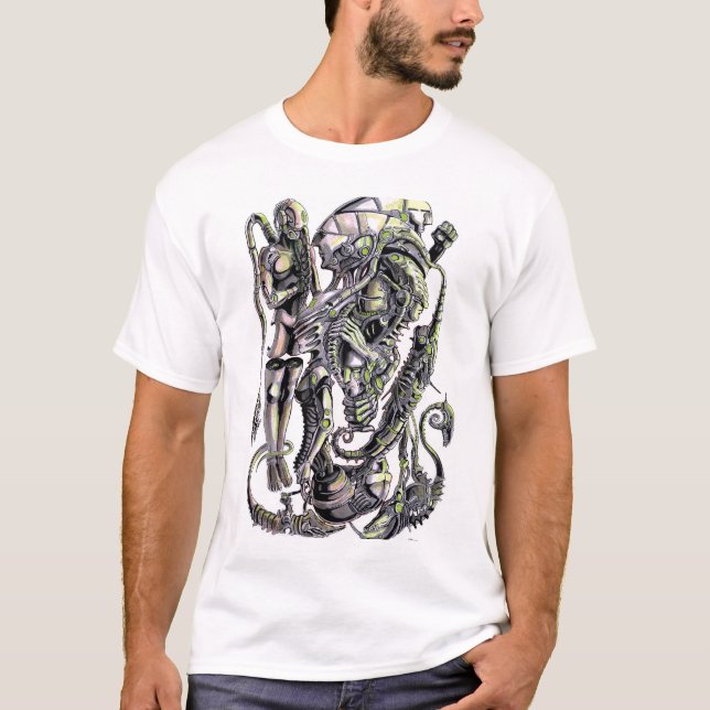 T-shirt art de l'encre limbo Alien (Devant)