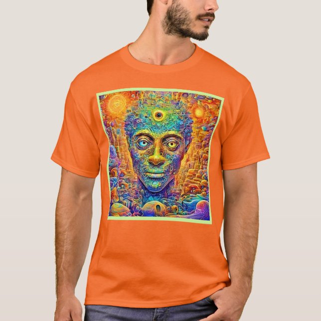 T-shirt Art de l'esprit psychédélique (Devant)