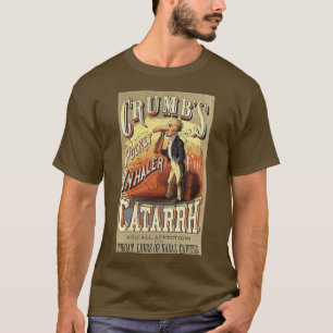 T-shirt Art de l'étiquette vintage, inhalateur de poche po