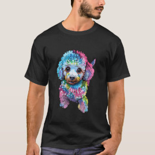 T-shirt Art de licorne rétro arc-en-ciel coloré Tie Dye Ca