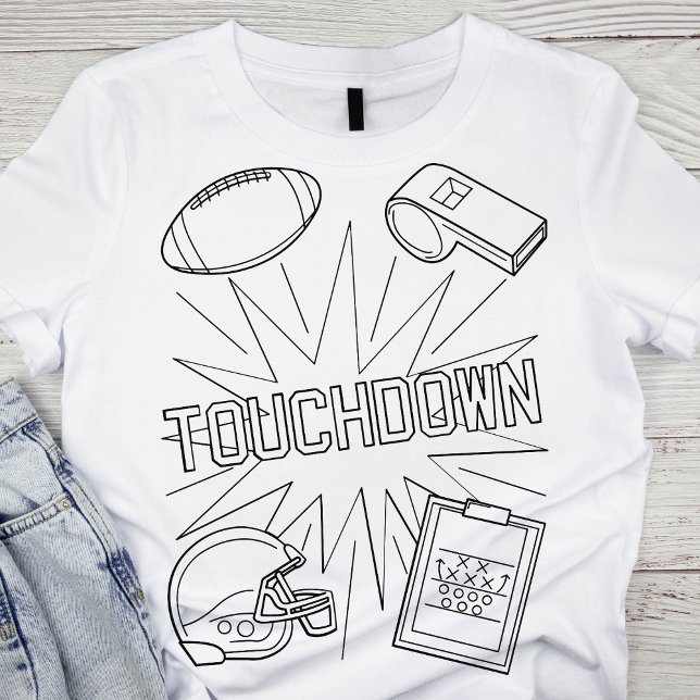 T-shirt Art de ligne de touche (Créateur téléchargé)