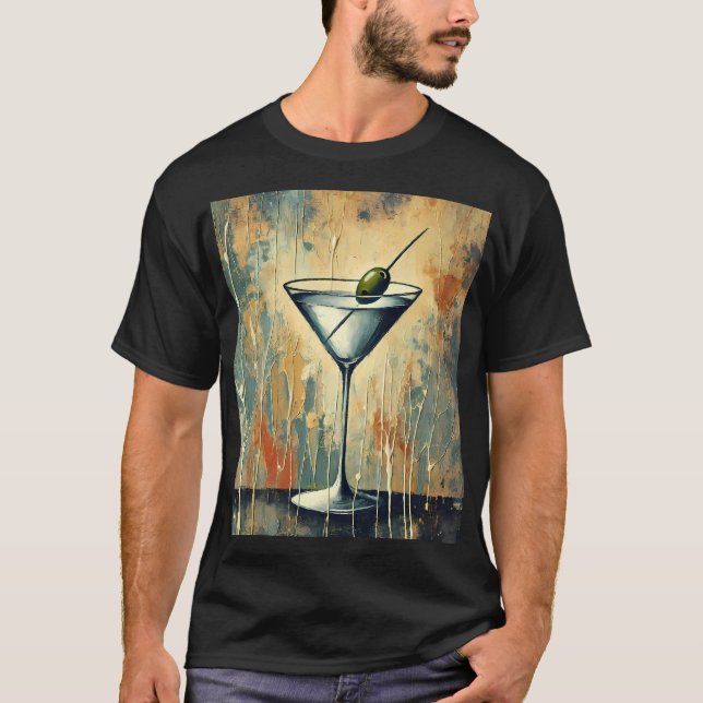 T-shirt Art de Martini en techniques mixtes du milieu du s (Devant)