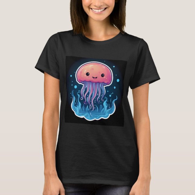 T-shirt Art de méduse (Devant)