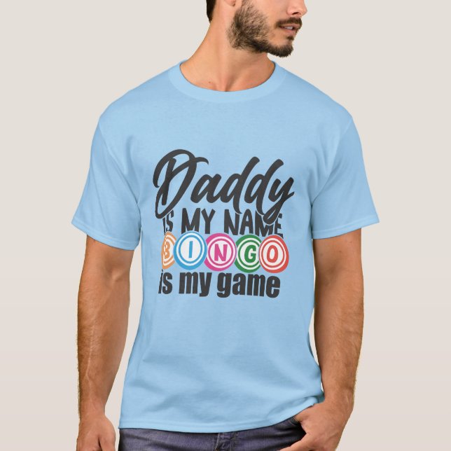 T-shirt Art de mot de Bingo Cool Daddy  (Devant)