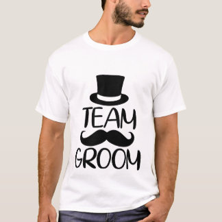 T-shirt Art de mot Mariage de l'équipe