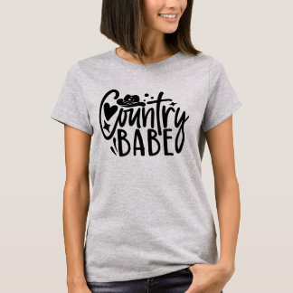 T-shirt art de mots Bébé Country Mignon