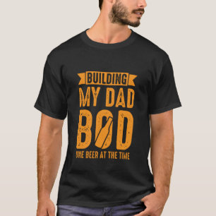 T-shirt Art de mots de bière drôle de corps de papa