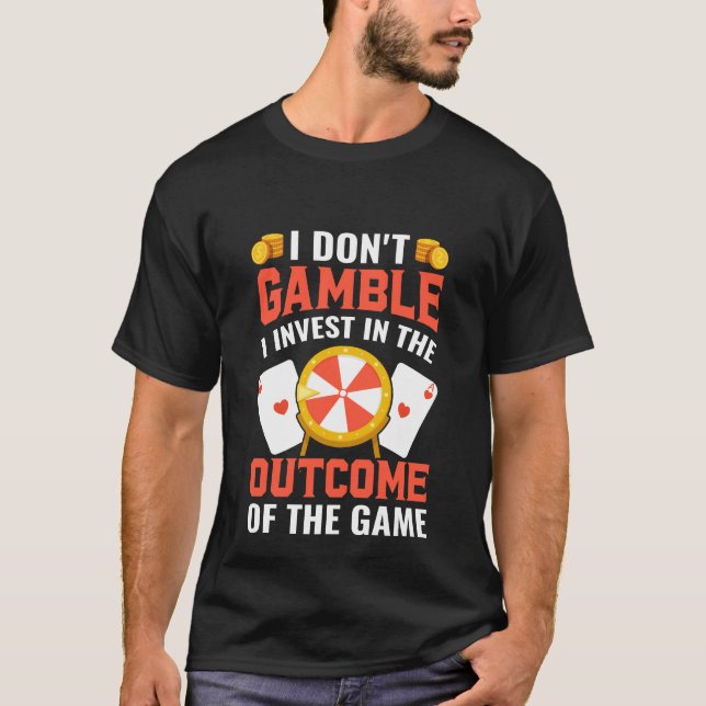 T-shirt Art de mots de poker drôle  (Devant)