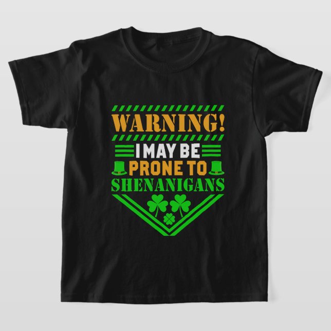 T-shirt Art de mots drôle de la Saint-Patrick (Poser)