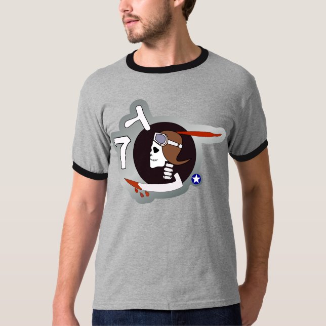 T-shirt Art de nez de 2ÈME GUERRE MONDIALE de Paris P-40 (Devant)