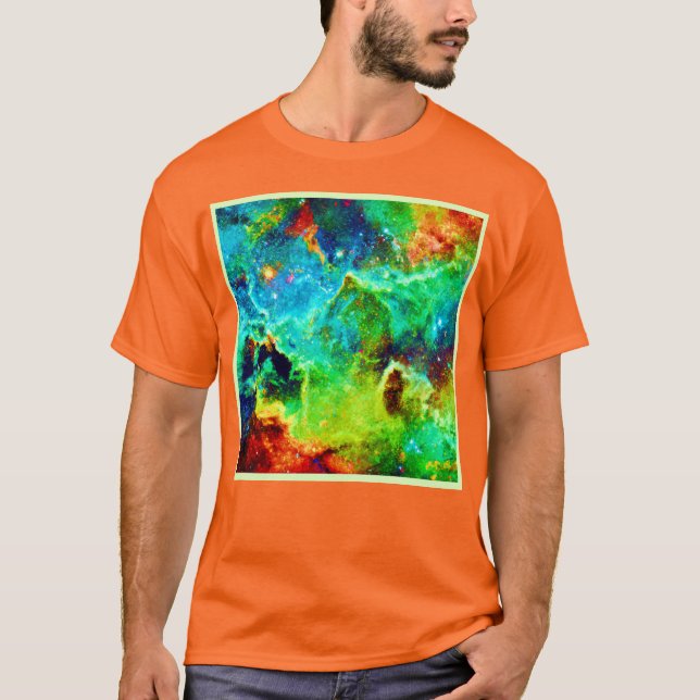 T-shirt Art de nuage de nébuleuse cosmique (Devant)