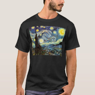 T-shirt Art de nuit Van Gogh Starry