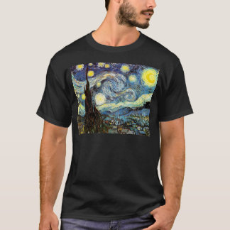 T-shirt Art de nuit Van Gogh Starry