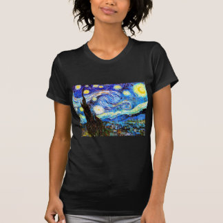 T-shirt Art de nuit Van Gogh Starry