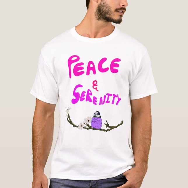 T-shirt Art de paix et de sérénité (Devant)