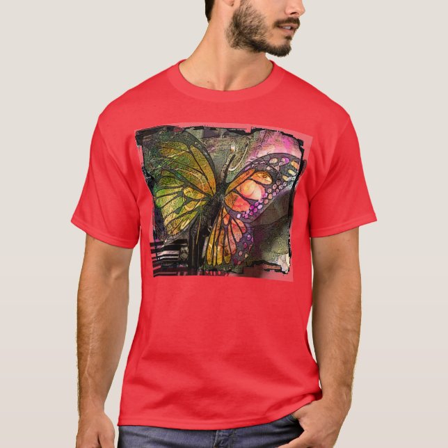 T-shirt Art de papillon (Devant)