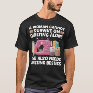 T-shirt Art de patchwork drôle pour filles couture couturi