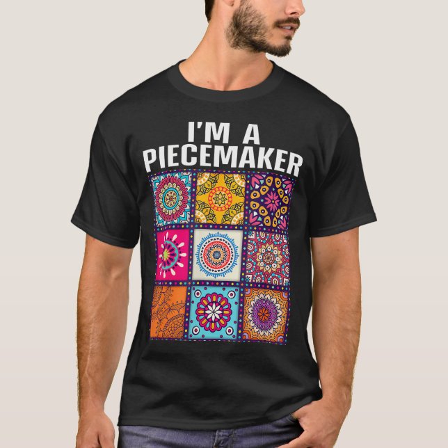 T-shirt Art de patchwork pour mamans couturières drôles de (Devant)