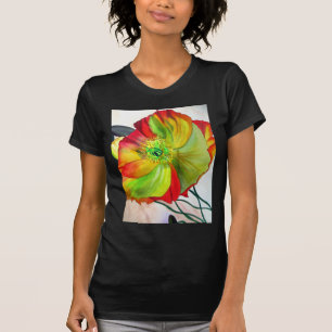 T-shirt Art de pavot macro pavot