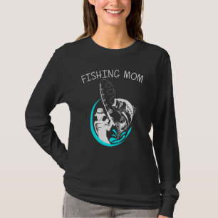 T-shirt Art de pêche cool pour maman femmes pêcheurs croch