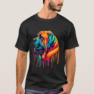 T-shirt Art de peinture dégoulinante Mastiff anglais