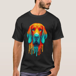 T-shirt Art de peinture qui dégouline Bracco Italiano Poin