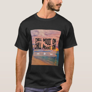 T-shirt Art de plage rétro sur l'humeur chill