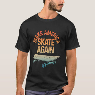 T-shirt Art de planche à roulettes cool pour hommes femmes