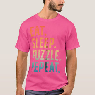 T-shirt Art de puzzle pour hommes femmes pièce de puzzle J