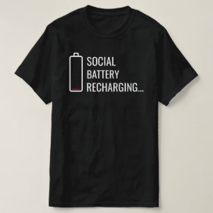 T-shirt Art de recharger sa batterie sociale