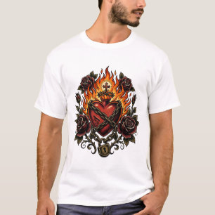 T-shirt Art de romance sombre de style gothique tatouage C