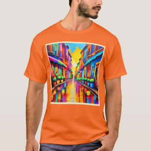 T-shirt Art de rue coloré
