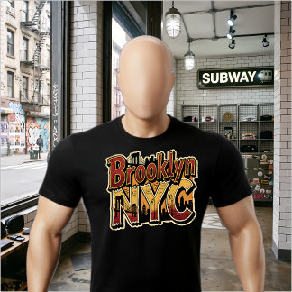 T-shirt Art de rue du pont urbain de Brooklyn NYC Autocoll