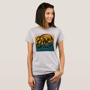 T-shirt Art de rue enregistré au pochoir Urbain