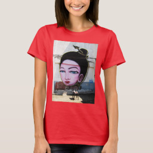 T-shirt Art de rue Lady Lao Graffiti