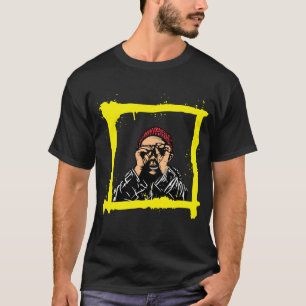 T-shirt Art de rue urbain avec cadre audacieux