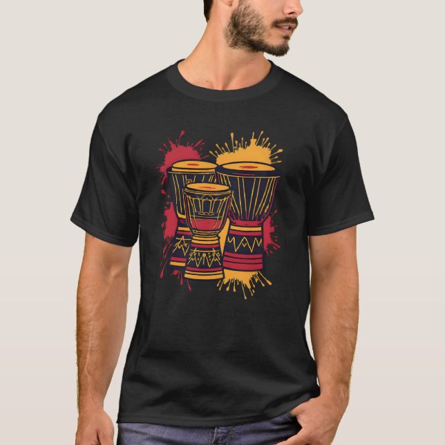 T-shirt Art de rythme tribal  (Devant)
