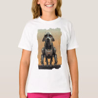 Art de science-fiction | Portrait d'un chien robot