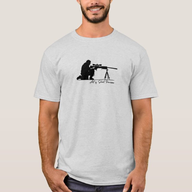 T-shirt Art De Silence Et De Précision (Devant)