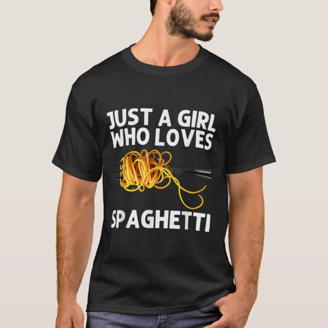 T-shirt Art de spaghetti cool pour filles femmes nourritur (Devant)
