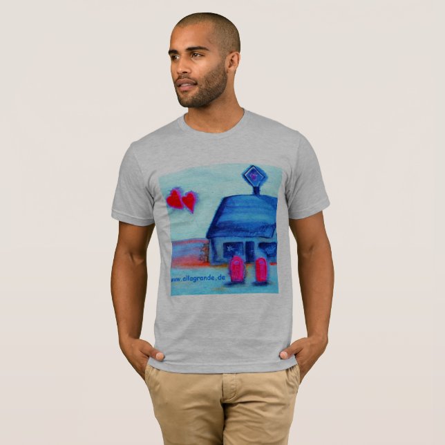T-shirt … art de station d'amour… par Jutta Gabriel… (Devant entier)