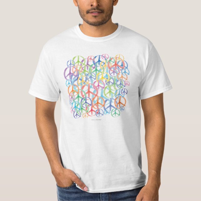 T-shirt Art de symboles de paix (Devant)