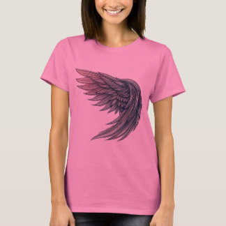 T-shirt Art de tatouage d'aile de l'ange futuriste - T-shi